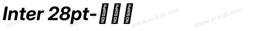 Inter 28pt字体转换
